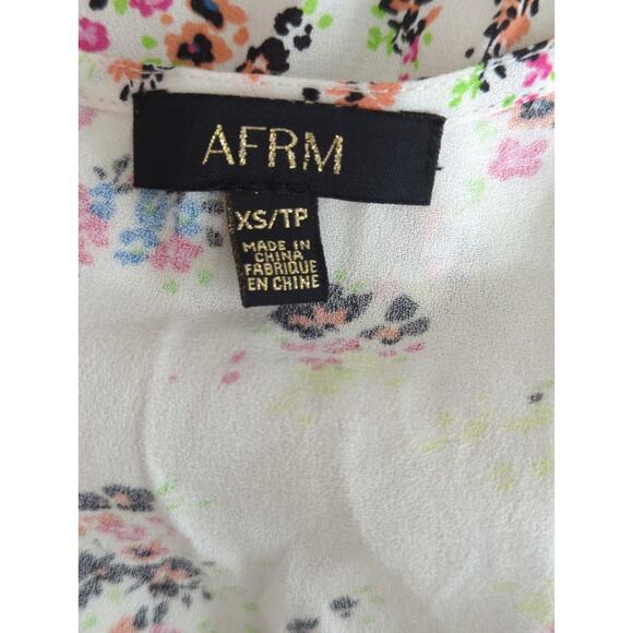 AFRM Floral V-Neck Midi Dress - XS - Multicolor V-Neck Summer Party Boho - Picture 11 of 11